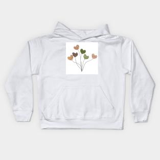 Heart Balloons Kids Hoodie